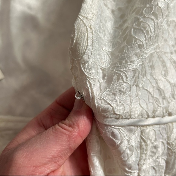 NWT BHLDN Lace Long Sleeve Romper Ivory SZ 6 Wedding Bridal Shower Bachelorette - Picture 16 of 16